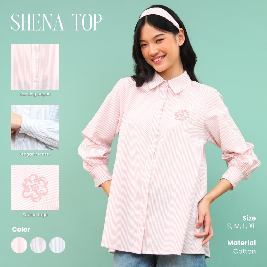 HijabChic Shena Top - Atasan Kemeja Wanita