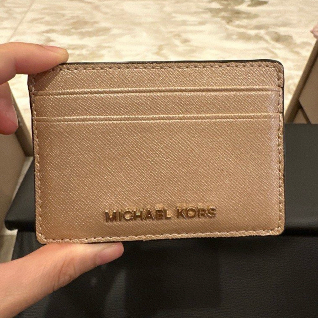 PRELOVED ORI Michael Kors Card Holder Wallet Gold Dompet Emas AUTHENTIC