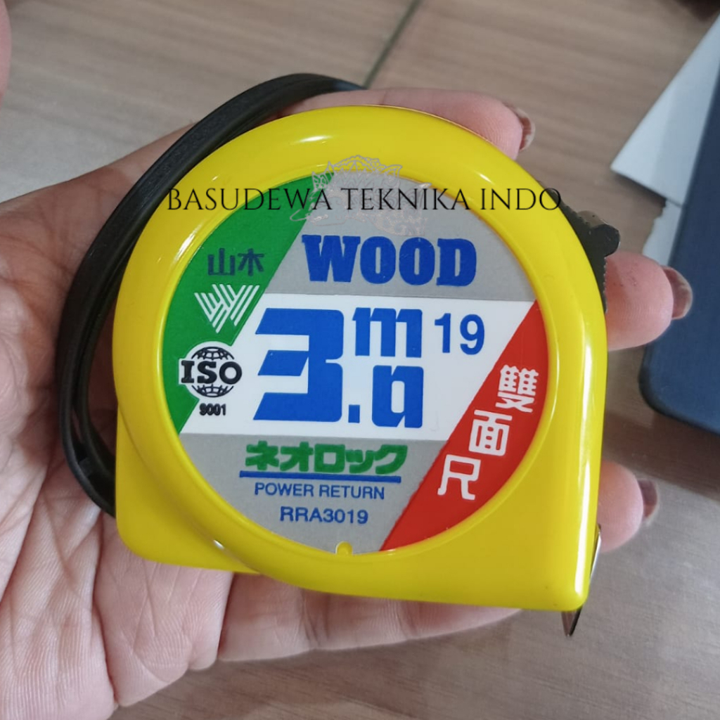 WOOD METERAN 3M / METERAN 3 METER WOOD / MEASURING TAPE 3 M