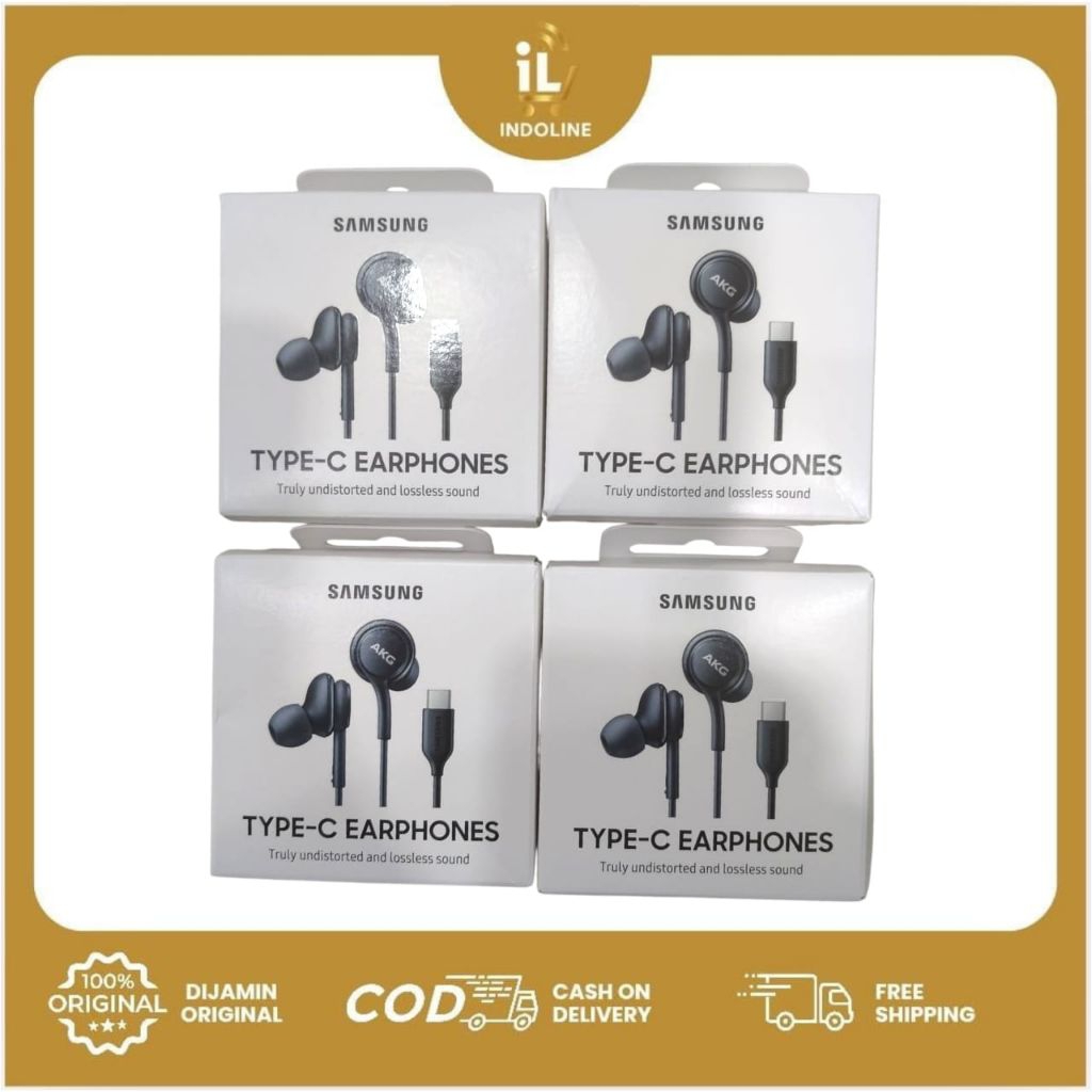 Samsung Earphones Type C Black / Earphone Sound Bass