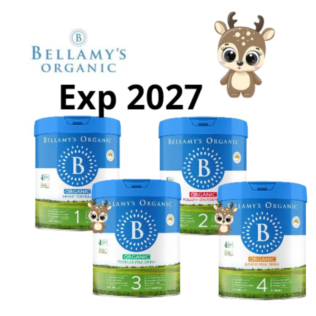 Bellamys Organic Susu Formula Milk Baby / Anak Step 1 2 3 4 Bellamys