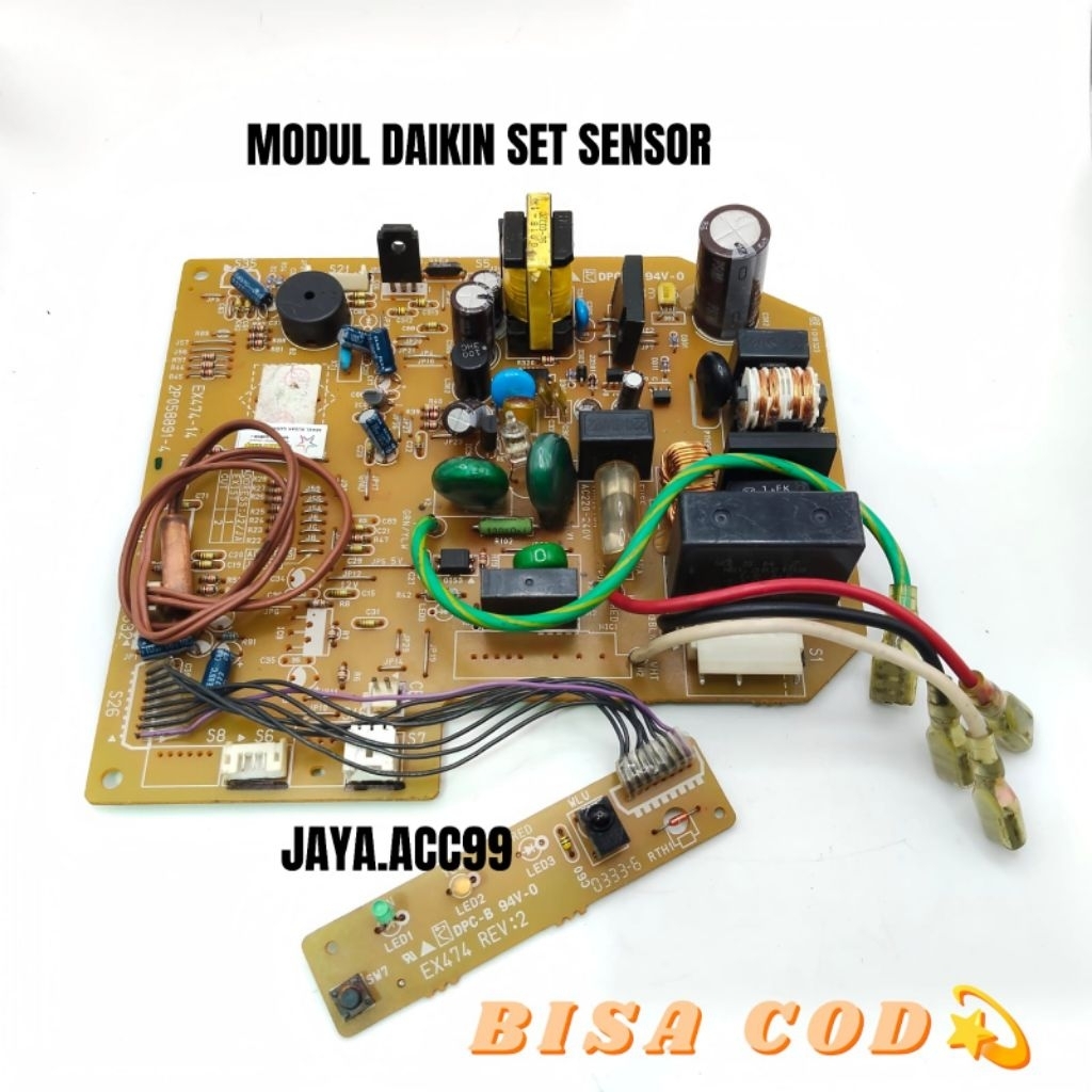 MODUL PCB AC DAIKIN SET SENSOR 2P0558891-4 ORIGINAL
