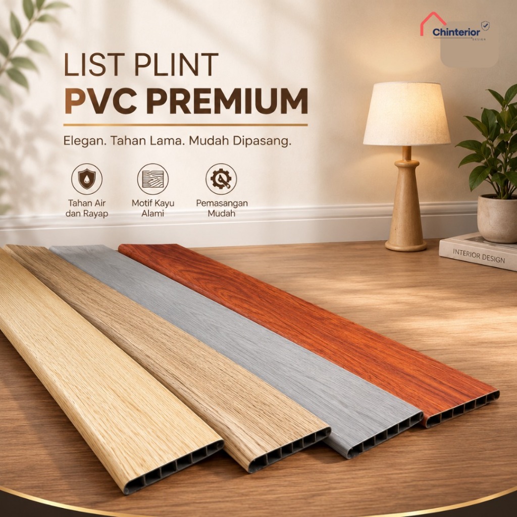 Plint lantai PVC untuk penutup sisi lantai vinyl & kayu