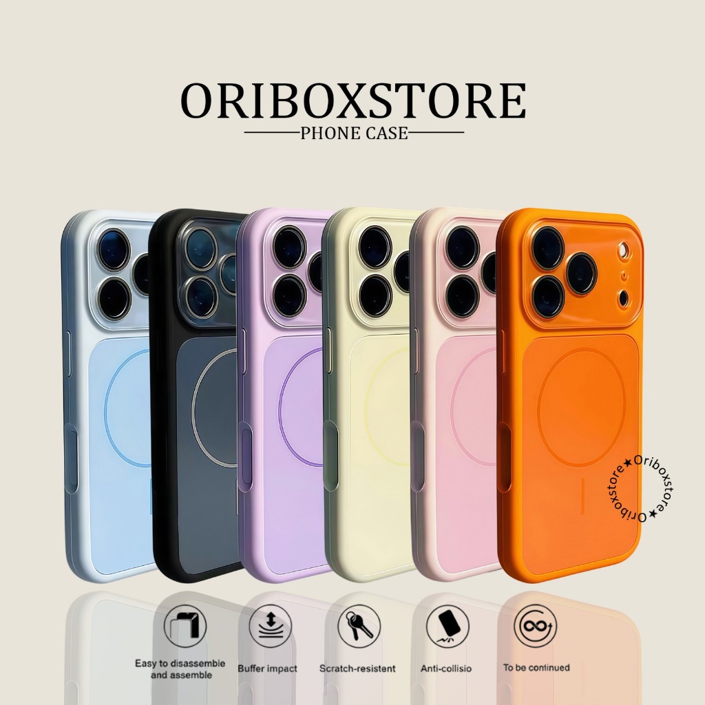ORIBOX - Premium Bisa Dicuci Lapisan Bludru Fully Enclosed Camera Silicone Case Magnetic Soft Case F