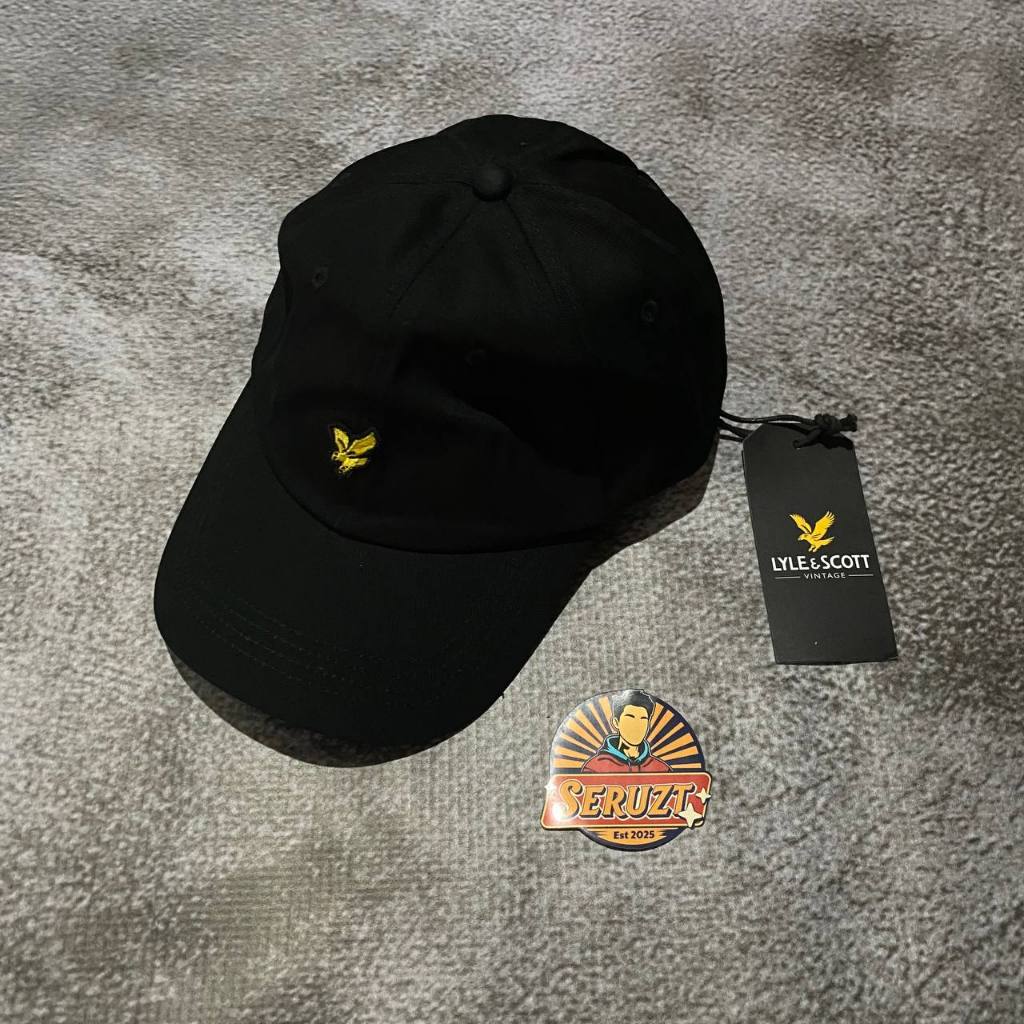 Topi Lyle and Scott Original Caps Baseball Pria Logo Bordir Eagle Premium Bahan Twill Casual