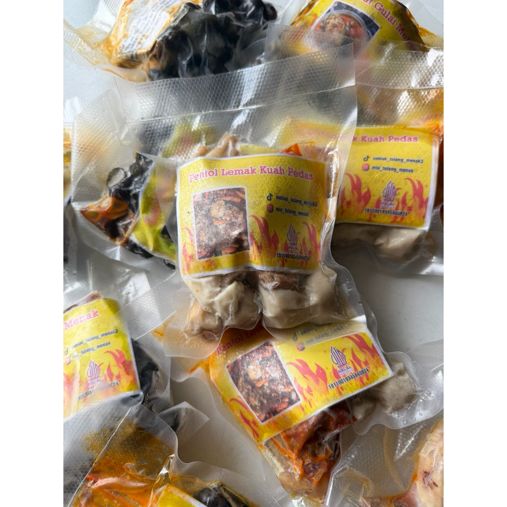 PENTOL LEMAK KUAH PEDAS FROZEN TULANG MENAK