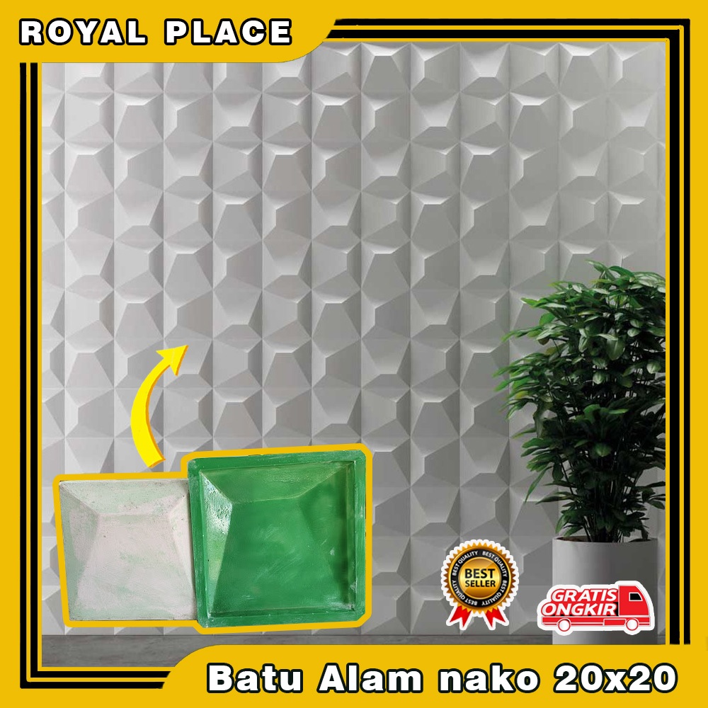 Cetakan Ornamen Dinding Cetakan Batu Alam Dinding Fiber Tebal | Cetakan Fiber Batu Alam | cetakan ba