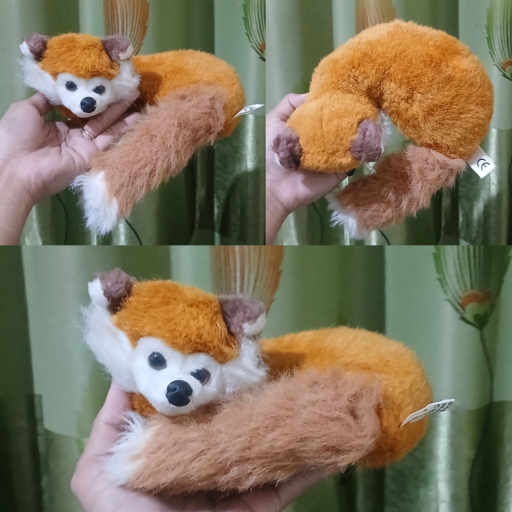 Boneka Rubah Orange Mini Boneka Dekorasi Boneka Mirip Asli