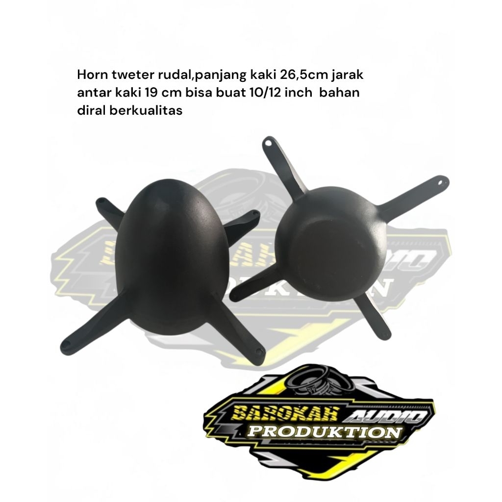 horn rudal buat 10/12 inch bahan diral alumunium berkualitas tinggi