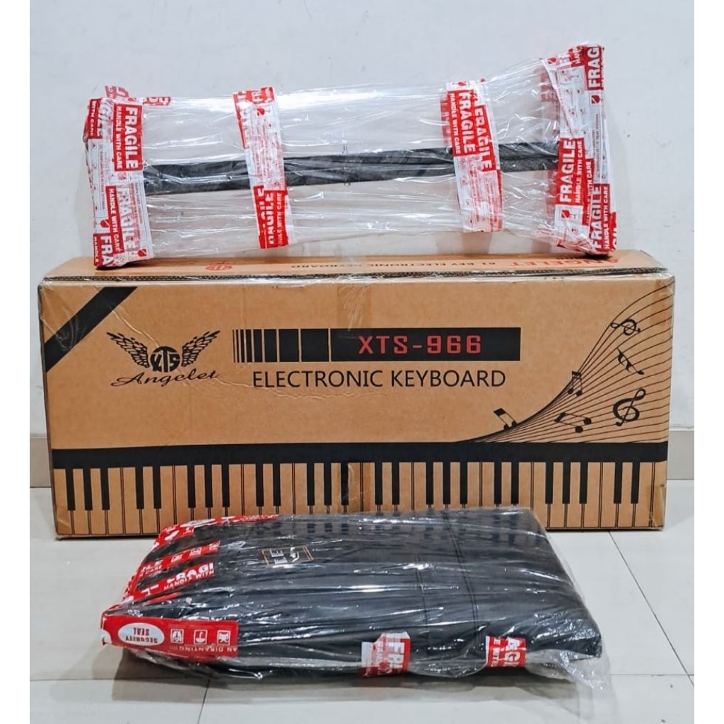 Termurah  Paket lengkap Keyboard Piano Orgen Angelet XTS-966 Original (free stand keyboard+stand par