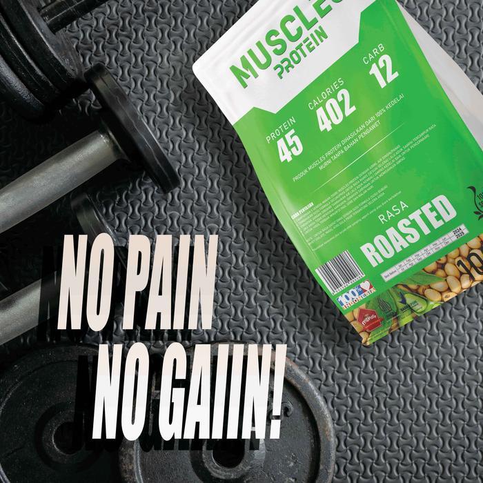 Muscles protein Whey Protein Bubuk Kedelai Murni 1000 Gram