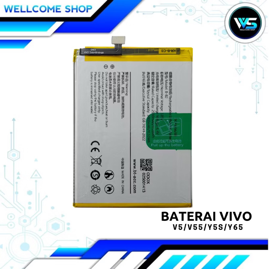 Baterai Battery Batre For Vivo / V5 / V5S / Y5S / Y65