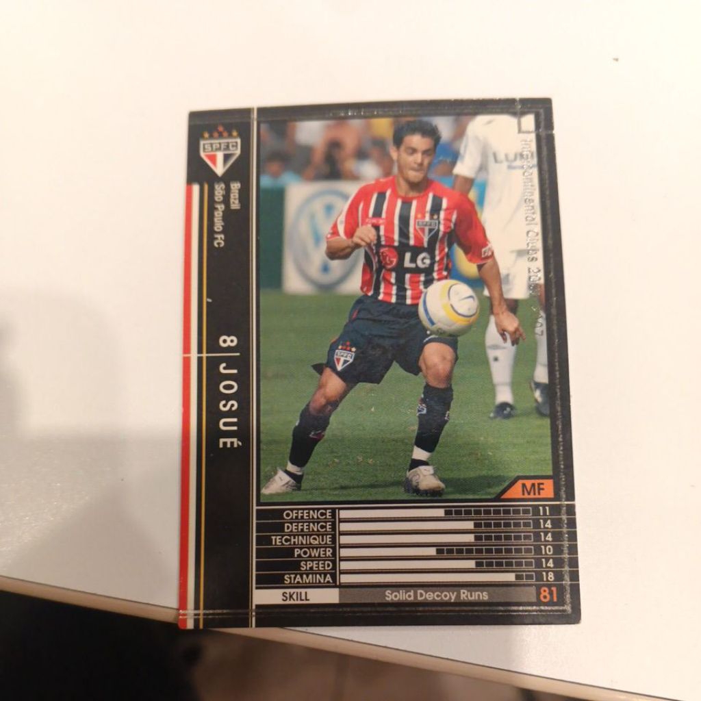 kartu bola panini wccf 2006/2007 Sao Paulo