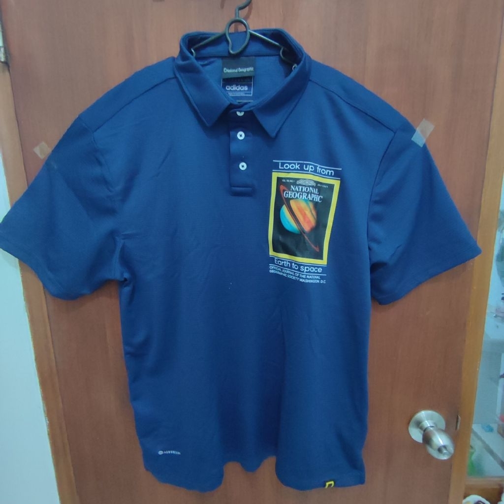 Kaos Kerah Polo Navy Natgeo x Add Terrex Original