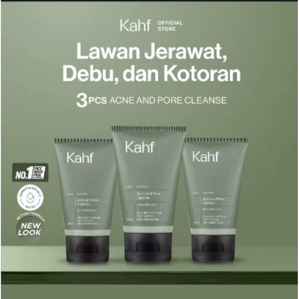 3 PCS Khaf Acne & Pore Clanse Scrub Face Wash