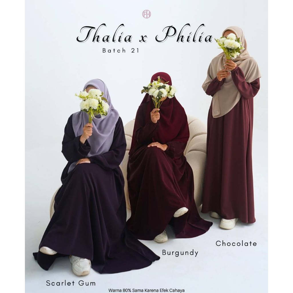 GAMIS THALIA / THALIA DRESS X PHILIA BY PELANGI HIJAB / PH /GAMIS WOLFIS POLOS