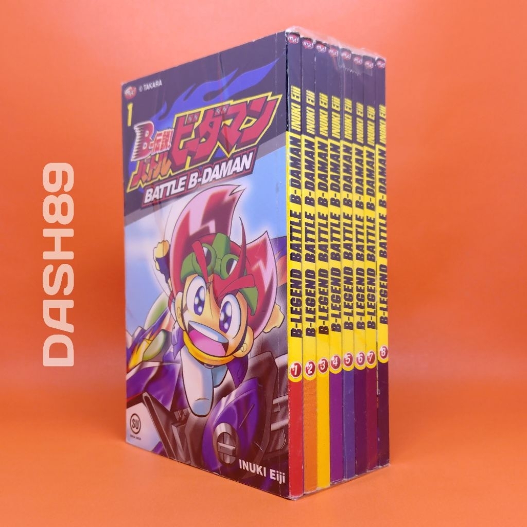 Komik B-Legend Battle B-Daman Vol.1-8 Set Tamat [Used]
