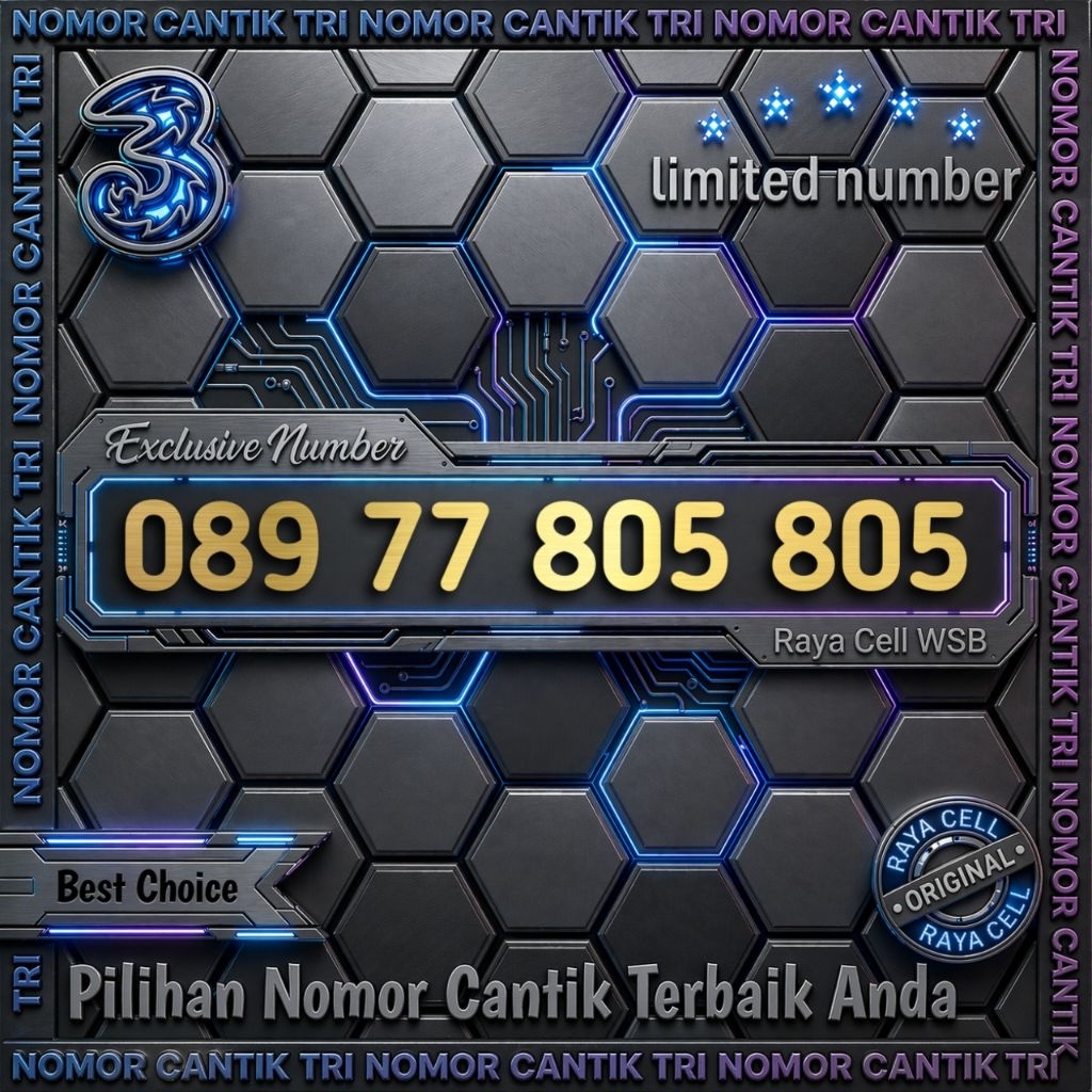 Nomor Cantik TRI 11 Digit 805 805 / BOS BOS