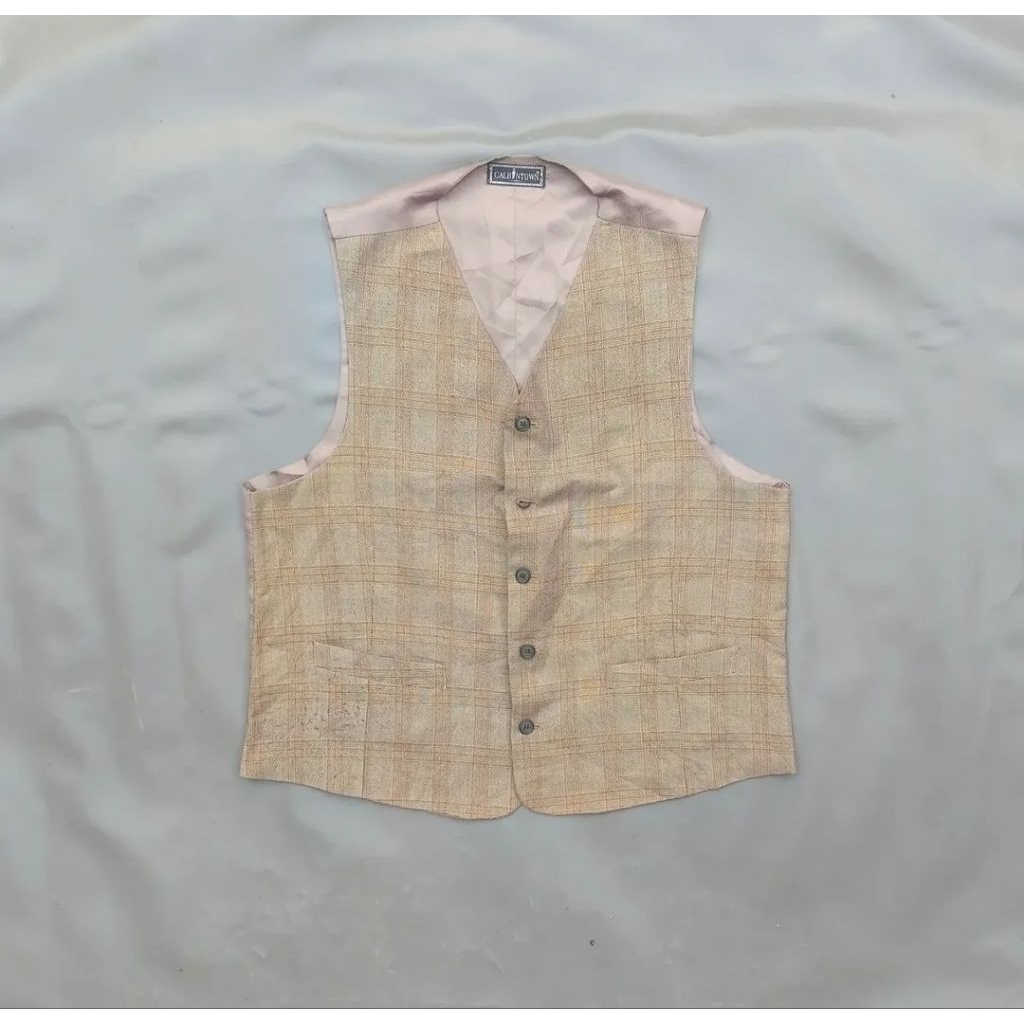 RL102/ CALBINTOWN/ size L/ rompi jas formal/ vest pria/ vest coklat/ vest kerja/ vest jas