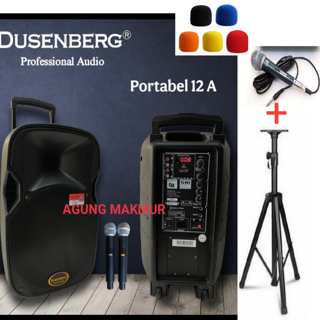 Speaker Aktif Portable 12 inch DusenBerg DB12A Bluetooth Original - Speaker Portable Dusenberg 12 in