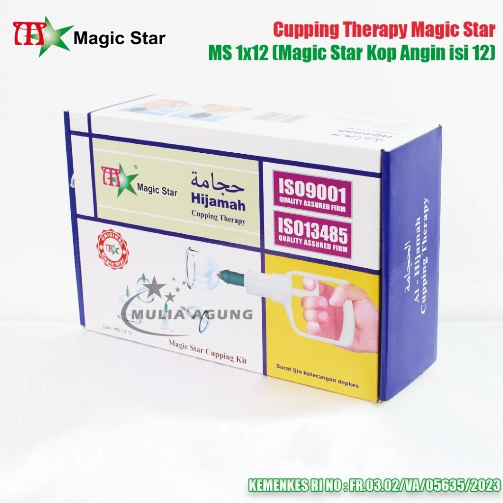 [BISA COD] Kop Angin Isi 24 Kop Original Murah Tebal Lengkap / Alat Bekam isi 24 pcs Magic Star Cupp