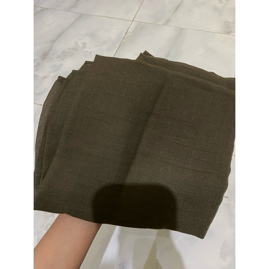 Preloved pashmina voal charcoal