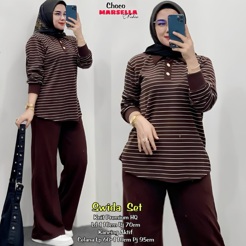 setelan kaos wanita terbaru laska #4 one set knit wanita
