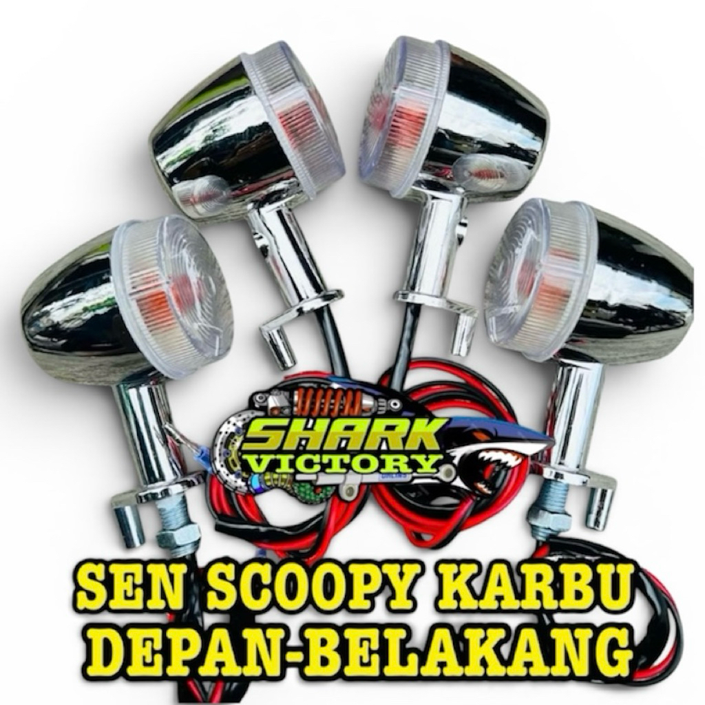 Lampu sen scoopy old karbu 2010-2013 depan belakang 1set/pasang(kiri kanan) lampu sen standart lampu