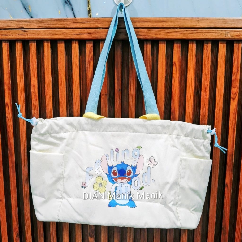 OHSOME x DISNEY STITCH Shoulder Bag/ Tas bahu karakter Disney Stitch/ Tote Bag/ Tas Selempang