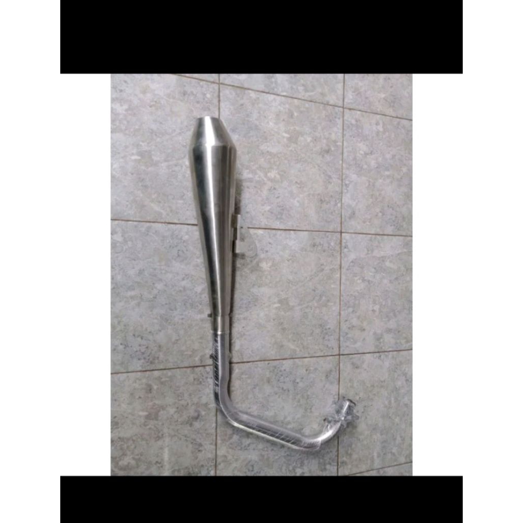knalpot japstyle , British, Chopper fullset Tiger, cb, mp, gl, scorpio