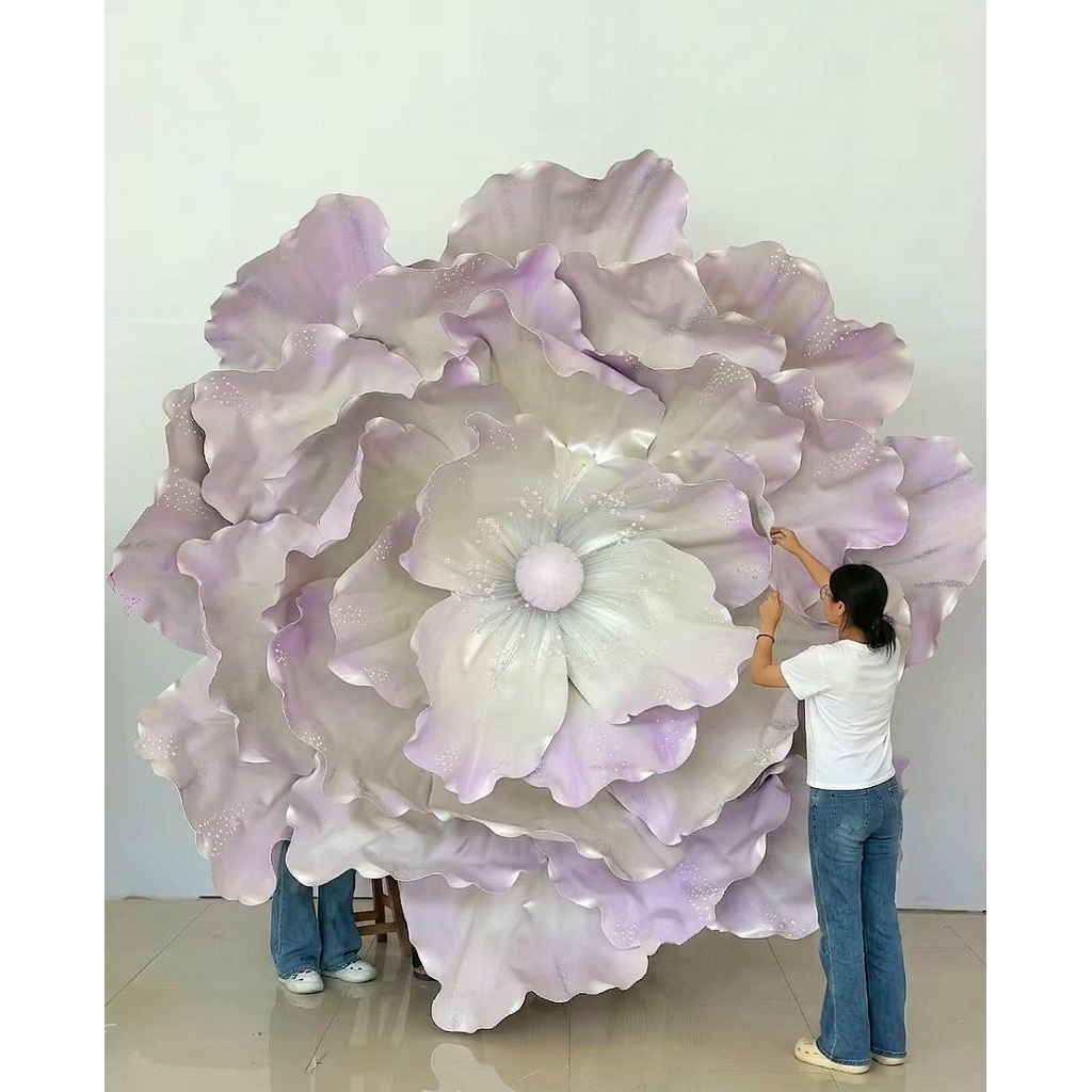 Bunga Backdrop 3 Meter / Giant Flower Backdrop Wedding Dekorasi