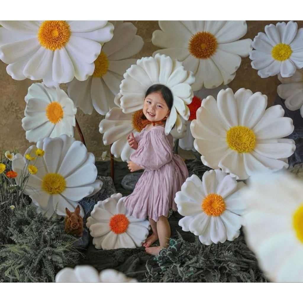 BUNGA BACKDROP JUMBO EVA FOAM DEKORASI WEDDING / STUDIO PHOTO
