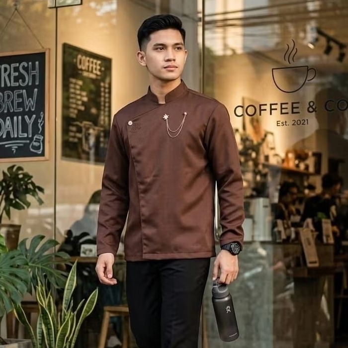 Beskap Pria Modern Hitam Elegan Boxi - Baju Adat Jawa Acara Nikahan Formal