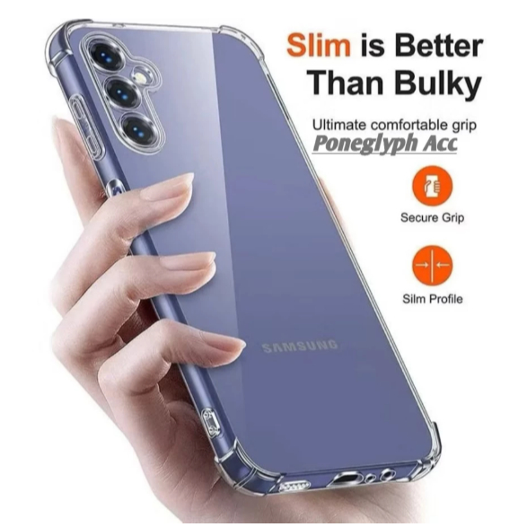 Clear case airbag samsung A73 5G A55 5G A54 5G A53 5G A33 5G A23 5G A23 case bening samsung
