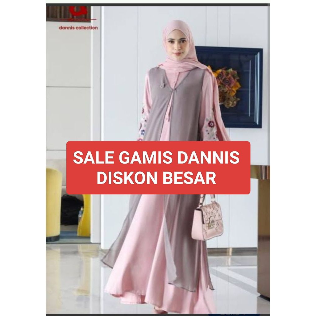 DANNIS SALE ABAYA DANNIS D' AINA WARNA DUSTY PINK