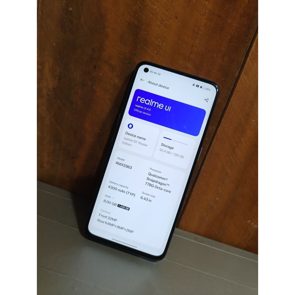 Realme GT Master Edition 5G 8/128GB Second