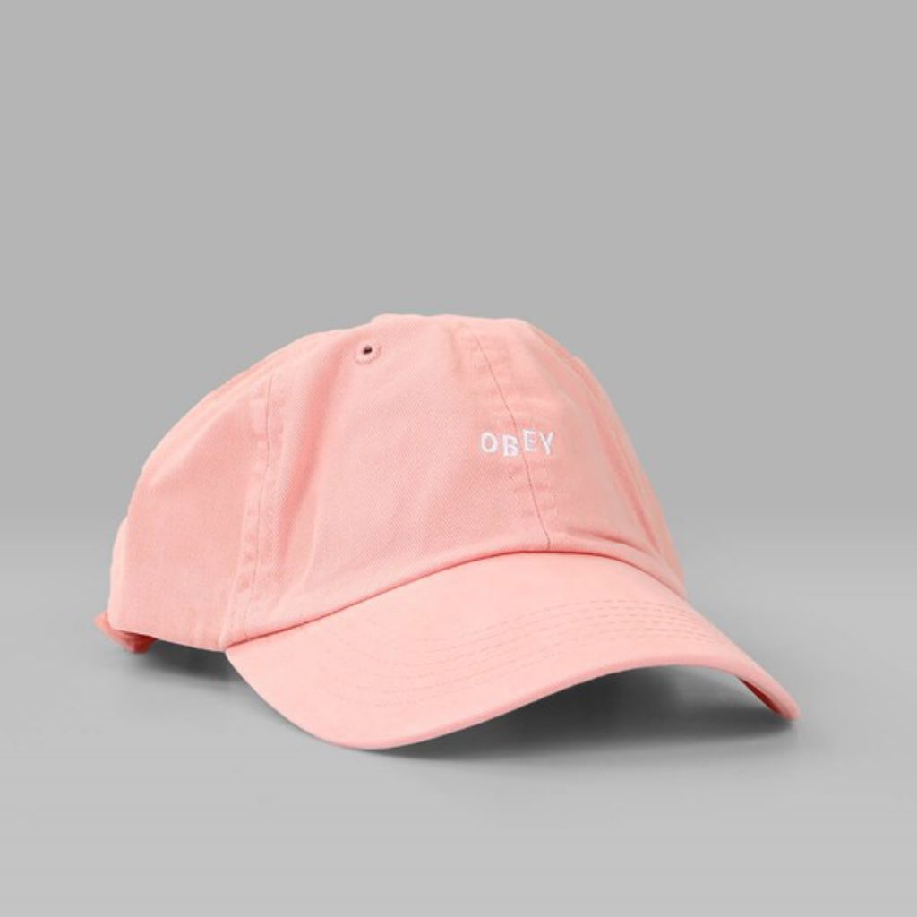obey jumble bar hat II 6 panel rose