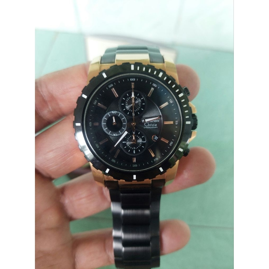 jam tangan Alexandre christie 6141 second like new