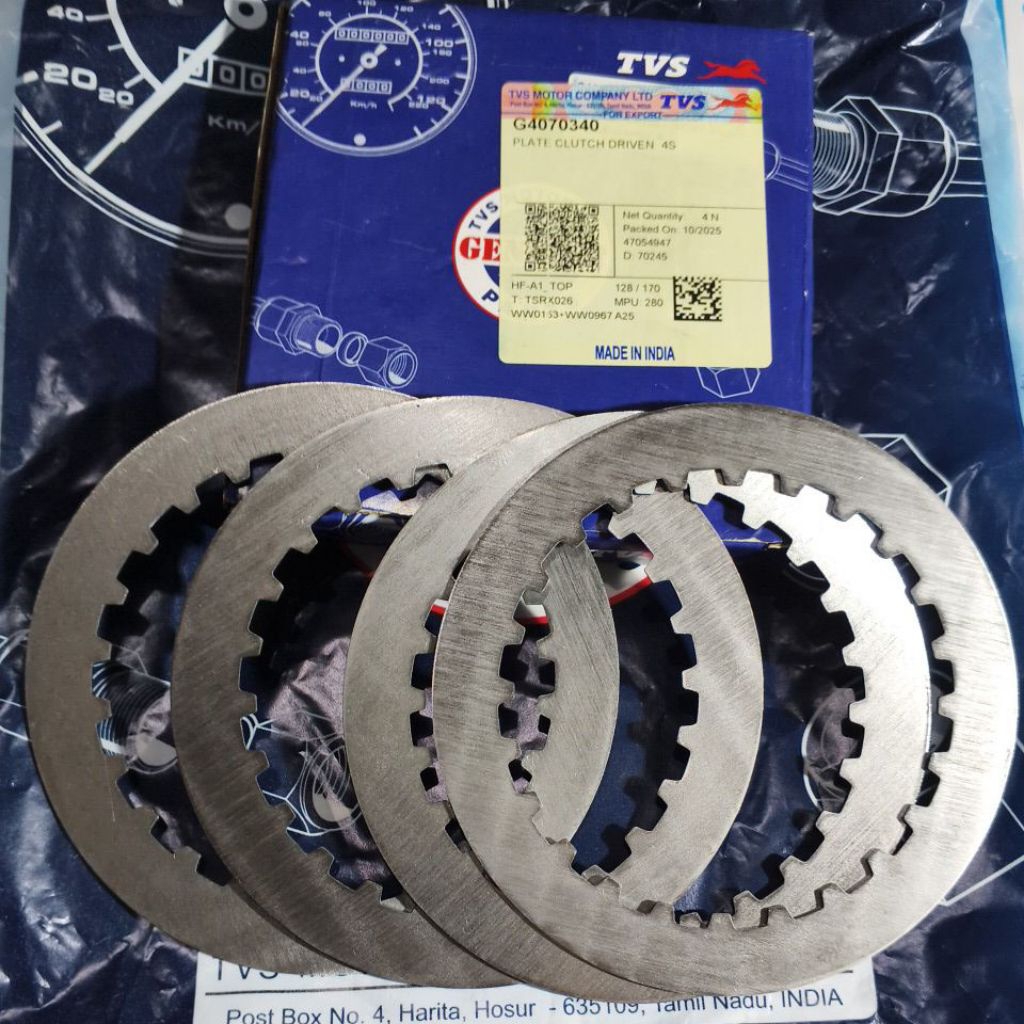 PLATE BESI GESEK KOPLING SET TVS KING TVS CARGO TVS BOX TVS PICK UP TVS PENUMPANG RODA 3