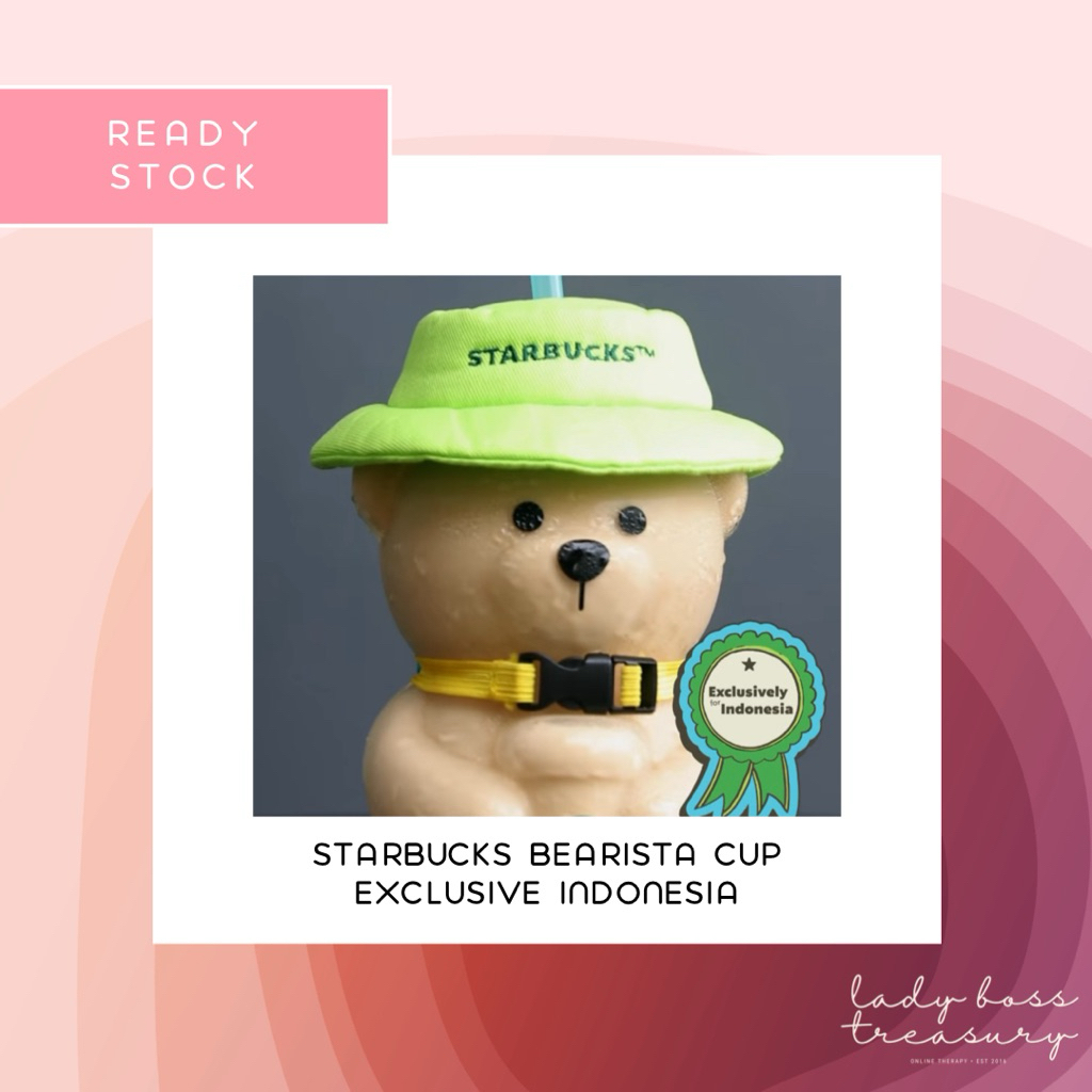 Starbucks bearista cup indonesia exclusive tumbler
