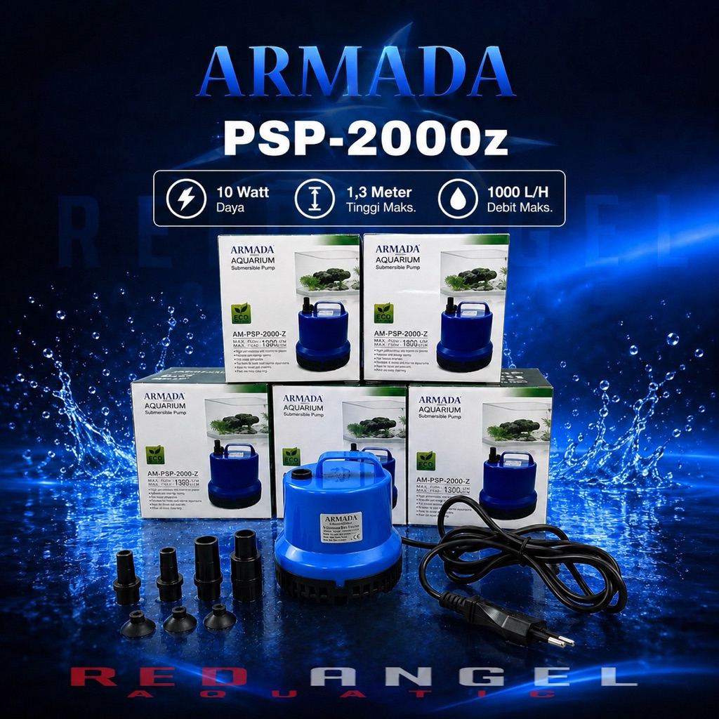 MESIN POMPA CELUP MUNGIL/MINI 10WATT ARMADA AM PSP 2000 Z