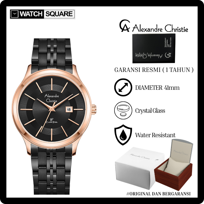 Jam tangan pria Alexandre Christie AC-8348
