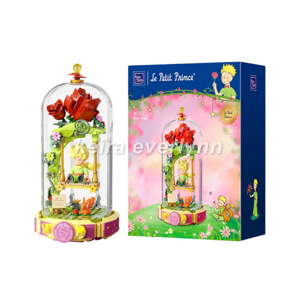Pantasy x Le Petit Prince Rose Swing 86322ENP Building Blocks / Lego Mainan Anak