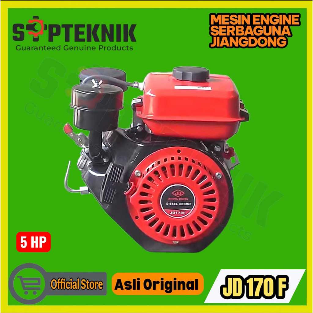MESIN ENGINE PENNGERAK DIESEL JD170F 5HP JIANGDONG