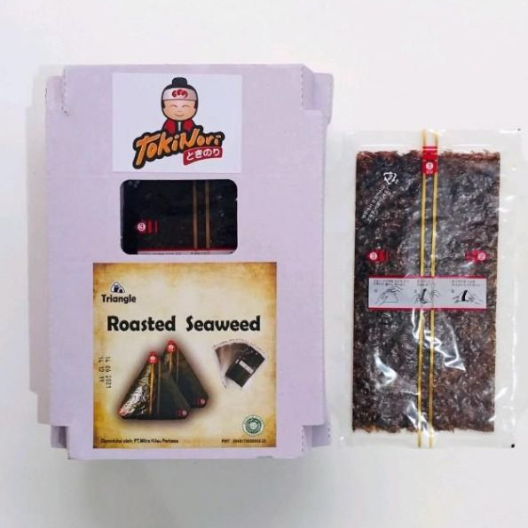 NORI ONIGIRI TOKINORI 100 LEMBAR | Nori Wrapper Khusus Bungkus Nori Triangle / Sushi Nori / onigiri 