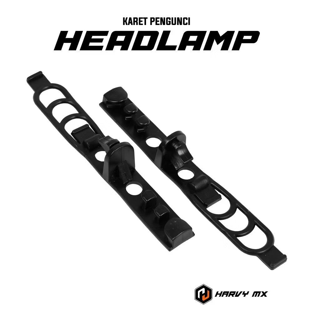 Karet Pengunci Headlamp Motor Universal Hitam