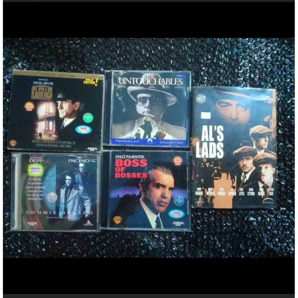 VCD Mafia Classic Once Upon A Time In America, The Untouchables, Boss Of Bosses, Donnie Brasco, Al's