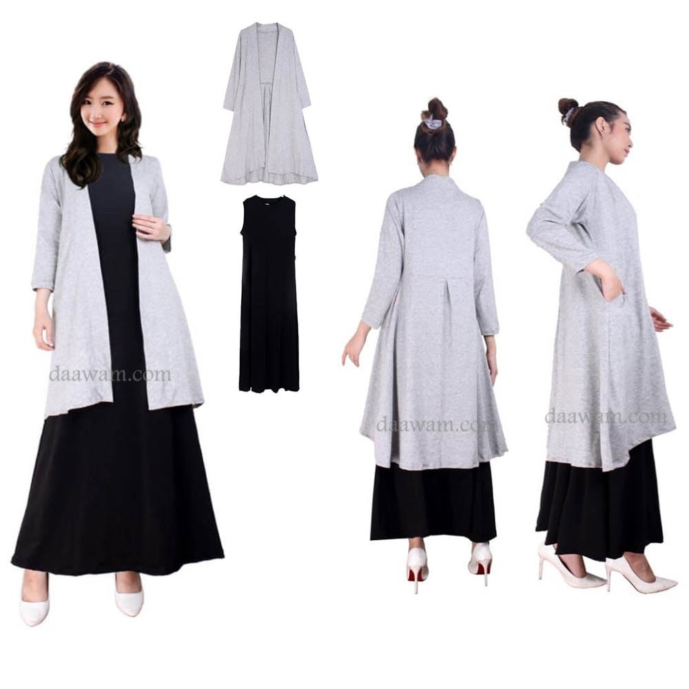 Daawam Daily Outer Blazer Muslimah Spesialis Bahan Jersey Korea Simpel & Modis