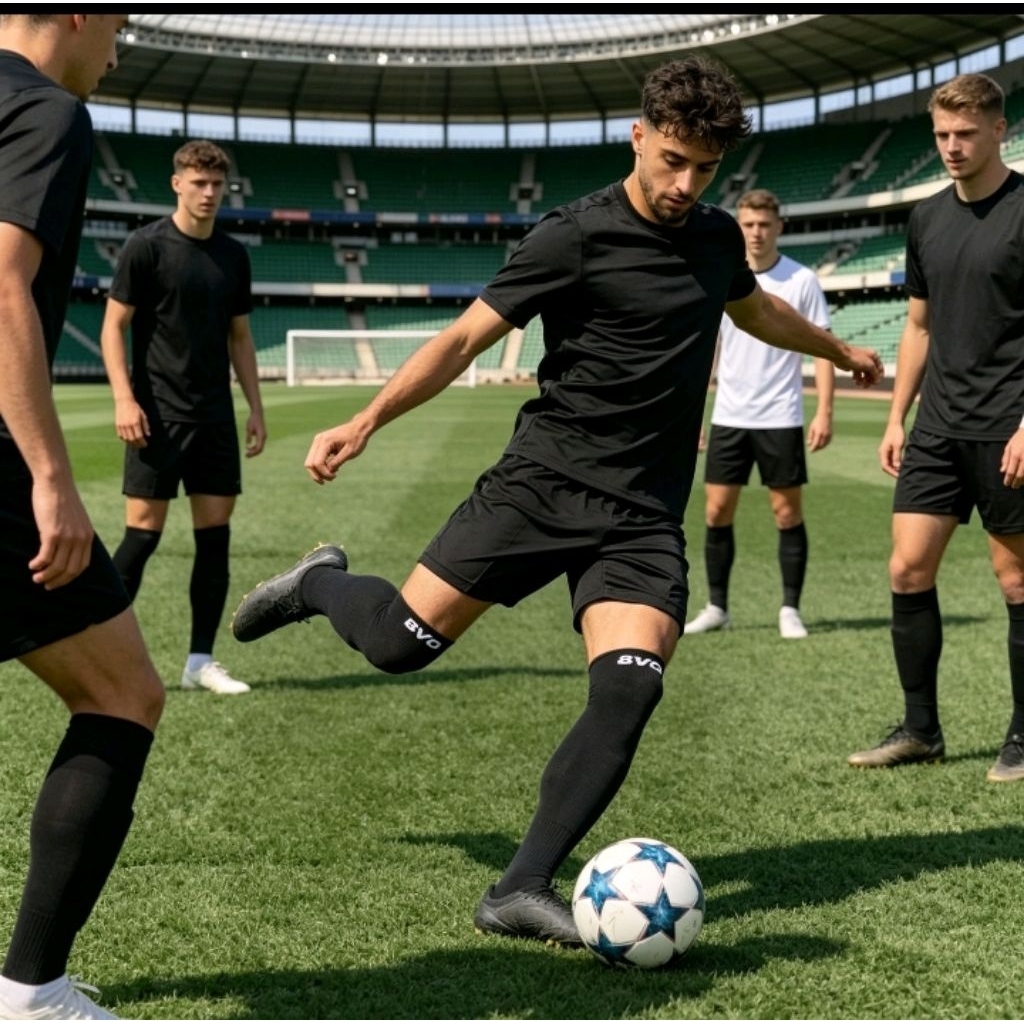 Kaos Kaki Sepak Bola Anak Avo R1 Putih - Nyaman, Tahan Lama, Desain Modern