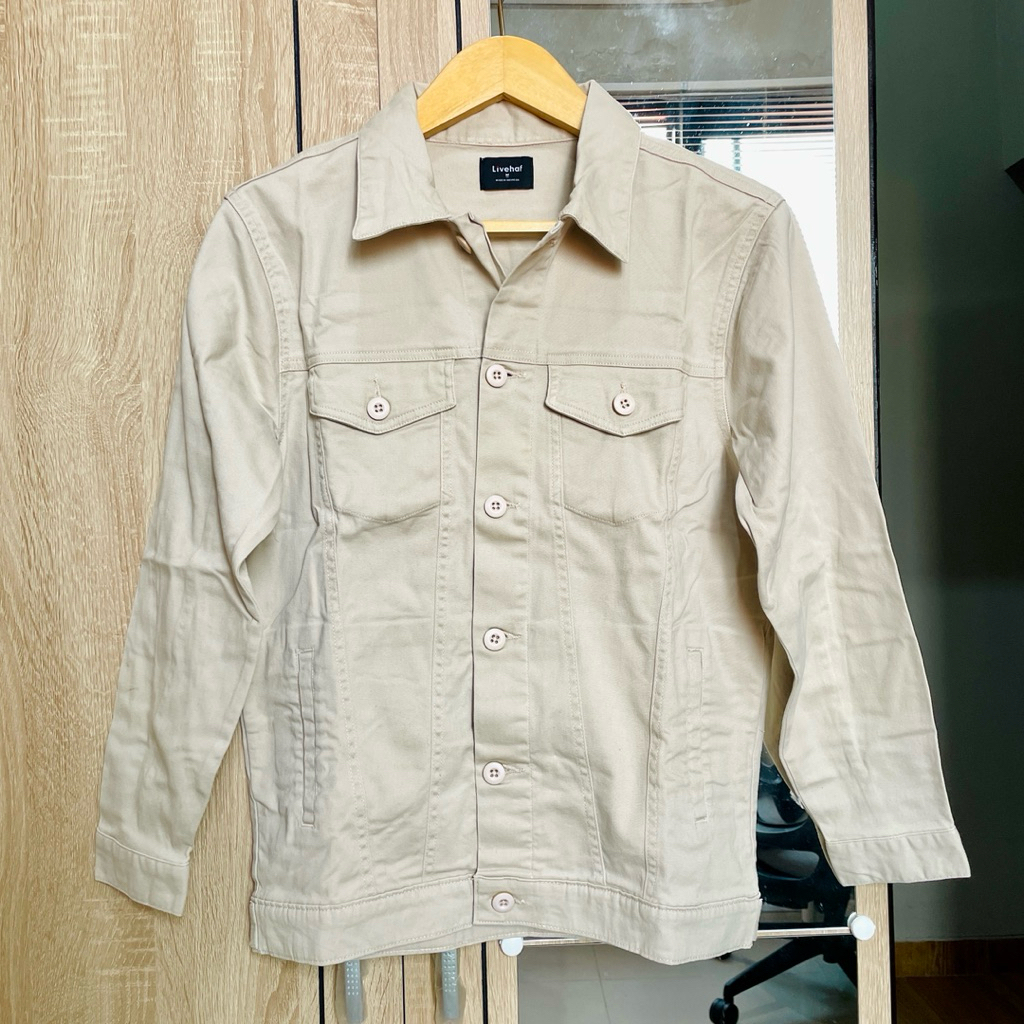 Livehaf Jaket Trucker Canvas Size M